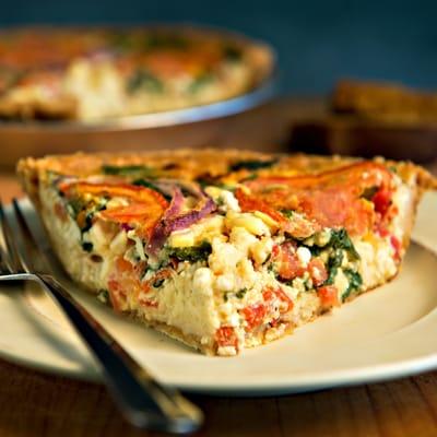 Mediterranean Veggie Quiche