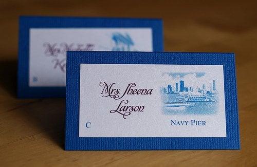 Chicago Skyline Placecard