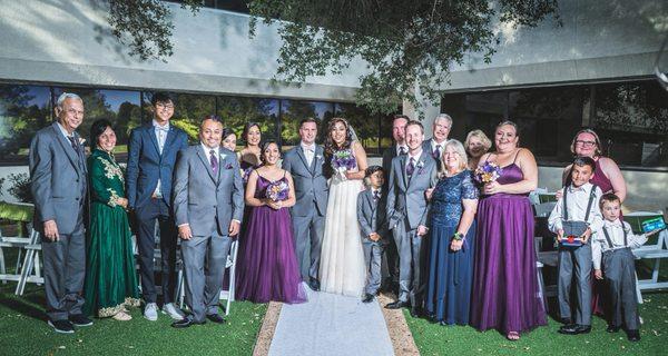 Bridal party in the Garden