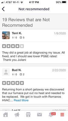 Our Genuine and most recent Yelp Reviews ...