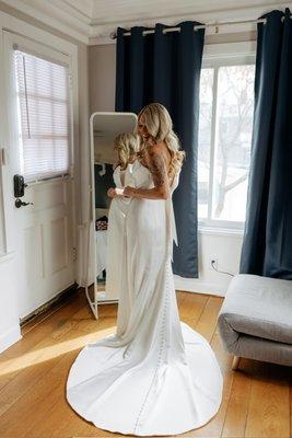 Wedding dress: after (KeLi Photography)