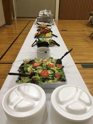 Indoor Buffet Line