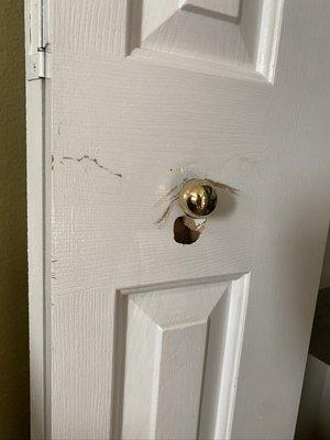 Broken Closet door was missed in HHI inspection