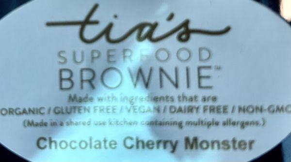 Delicious brownie treat especially if you like cherries!