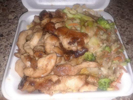 Teriyaki Chicken and Shrimp ( on the go )