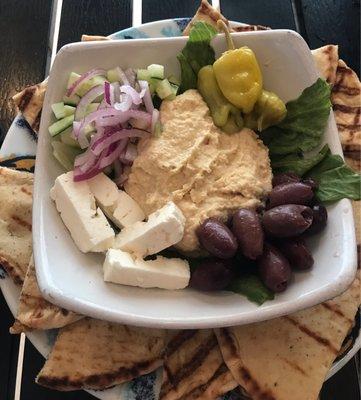 Hummus platter which was amazing