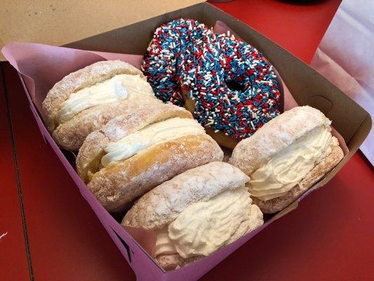 Cream donuts