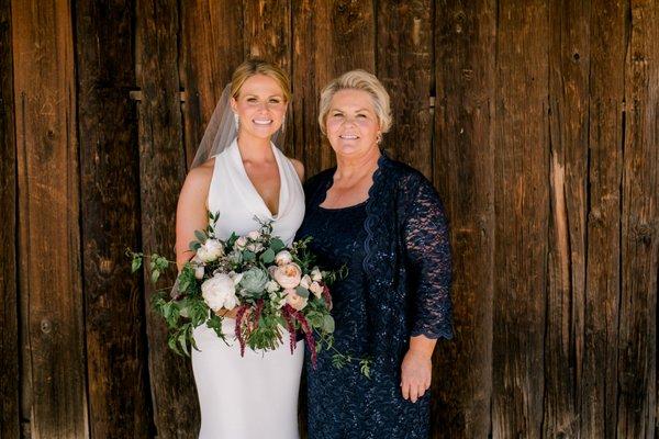 I cried when I saw how beautiful Lauren made my mama look the day of my wedding!