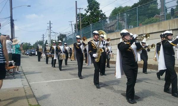 The marching band was  fantastic! Very professional.