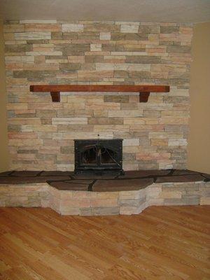 Stone Fireplace