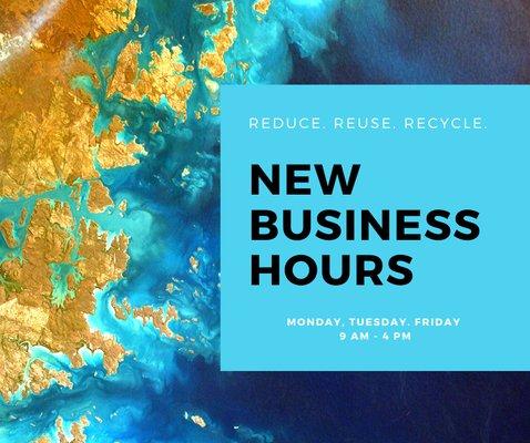 A2Z Recycling has some new business hours for the recycling services in Lake Havasu City effective Monday April 6th.