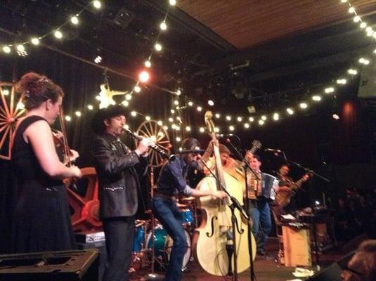 Playing my clarinet with the Easy Leaves at the Independent in San Francisco, CA.