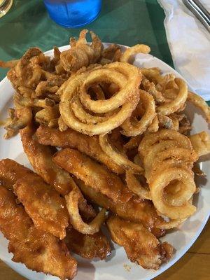 Buffalo tenders and curly fries. Still the best deal in town.