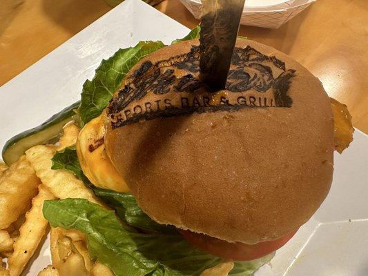 Grilled Chicken Sandwich (with Carolina Gold BBQ) and Fries