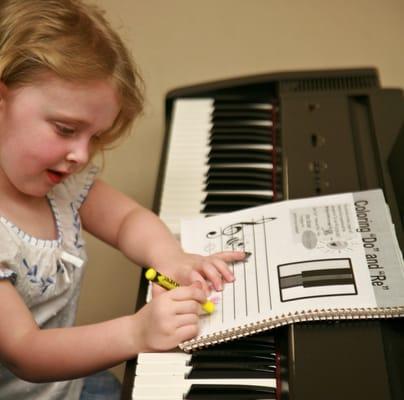 Classwork at the piano!