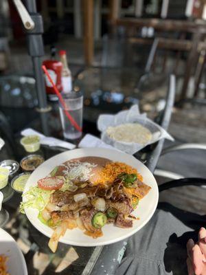 STEAK RANCHERO PLATE.