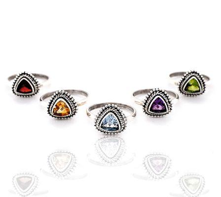 Gemstone rings