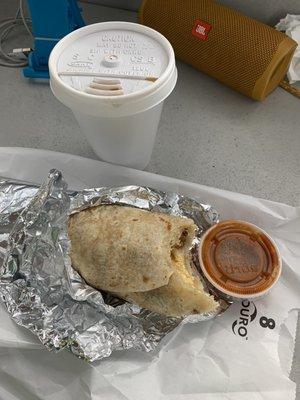 Fire  breakfast burrito