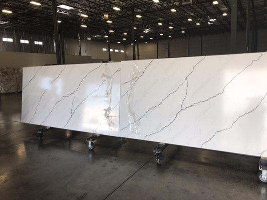 Pental Quartz Arezzo book match ready to fabricate