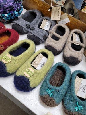 The most adorable felted slippers!