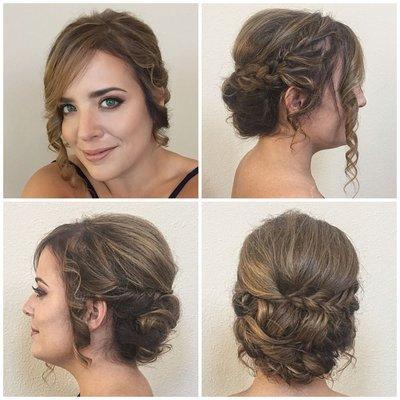 Makeup and formal updo