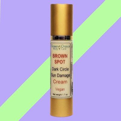 Brown spot dark circle sun damage cream vegan