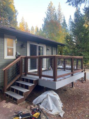 New deck and stairs