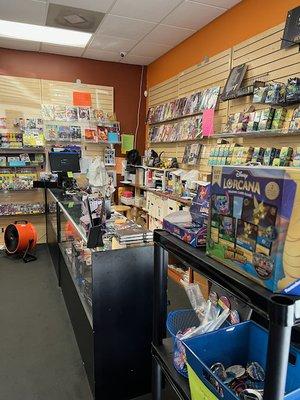 Friendly service and great selection - Magic, Lorcana, Pokemon, not to mention tons of comics and other games