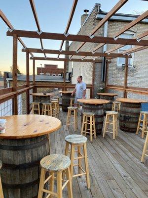 Rooftop seating