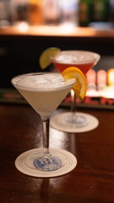 Delicious cocktails by the bar