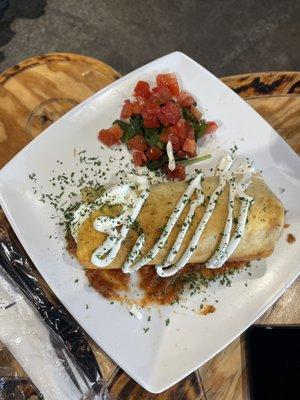 Breakfast chimichanga