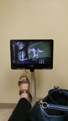 I get to watch TV while I'm waiting on dental work how cool