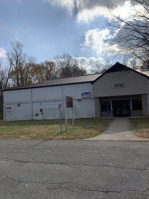 Front of post office