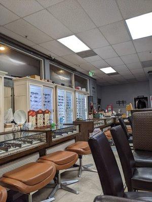 Optometry shop on the left side