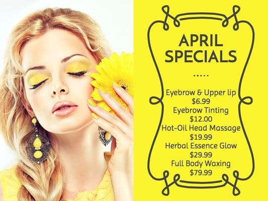 April Specials 2016