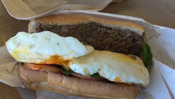 Steak & Egg Half Sub with Siracha