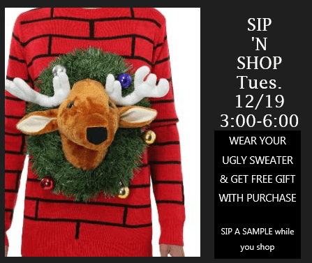 Come on in wearing your UGLY sweater!