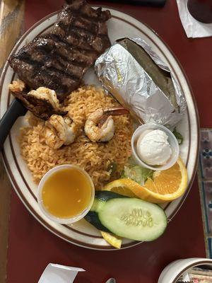 Steak and shrimp