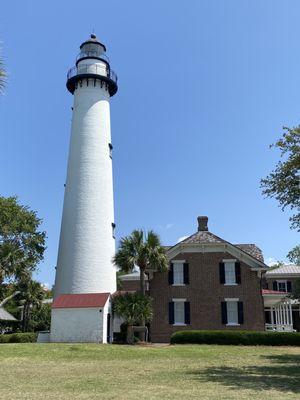 The lighthouse and the keepers residence.