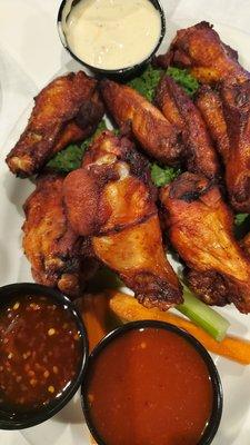 Crispy wings.