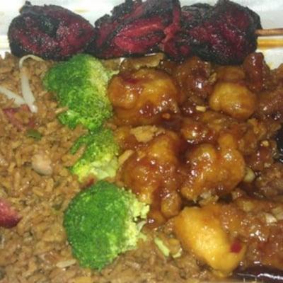 General Tso Combo Plate w/ a side of Teriyaki Chicken!