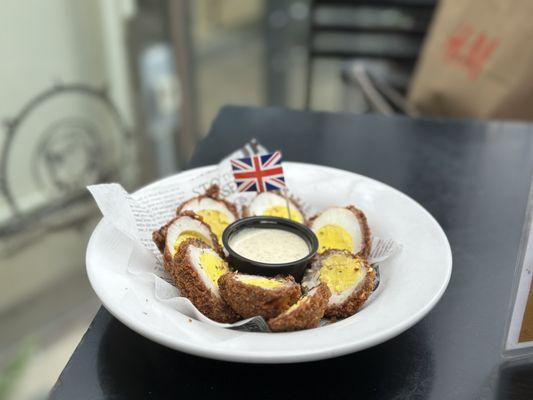 Scotch eggs because...scotch eggs are the bomb!