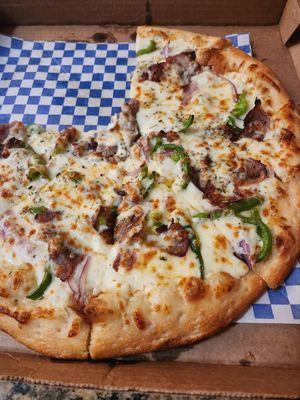 Philly Cheese Steak Pizza