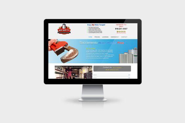 Website design for Water Heater Pros.