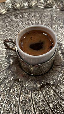 Turkish coffee was amazing