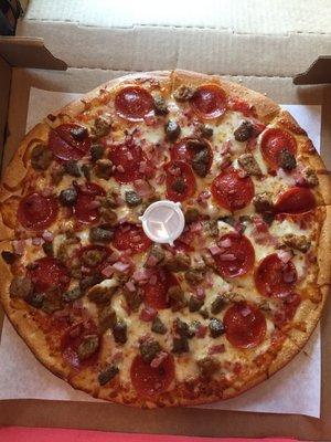 Meat-lovers pizza