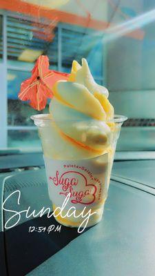 Dole Whip swirls with vanilla