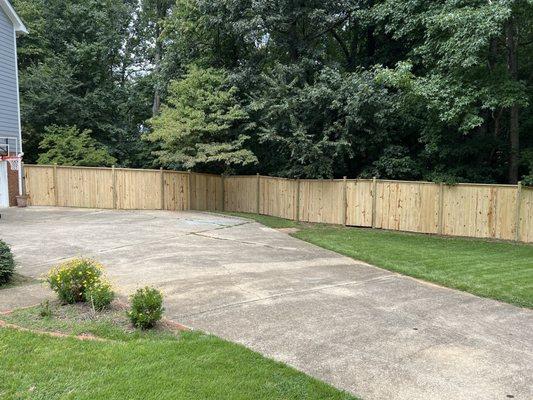 New fence