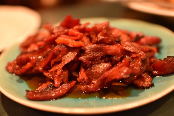 Huge plate of boneless ribs