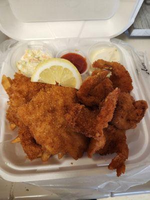 Fish and Shrimp Plate